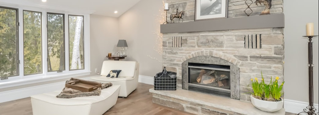 Example- how to decorate a fireplace. Home staging fireplace 