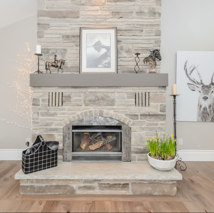 How to stage a fireplace